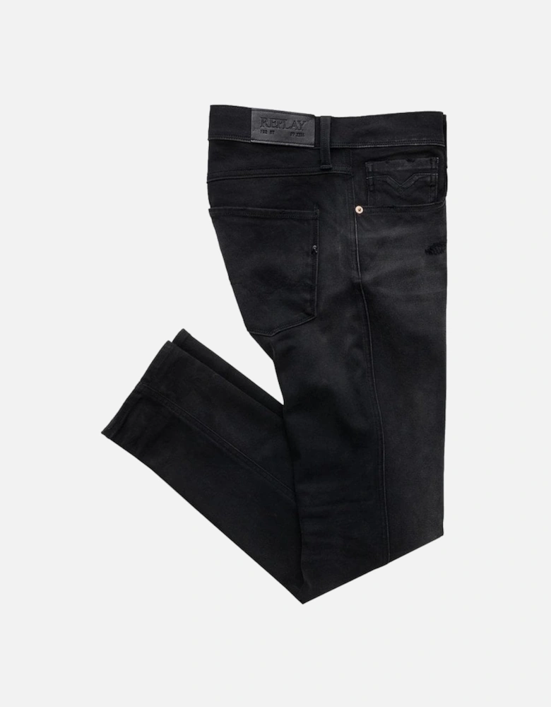 Hyperflex+ Slim Fit Anbass Premium Denim Jean - Black