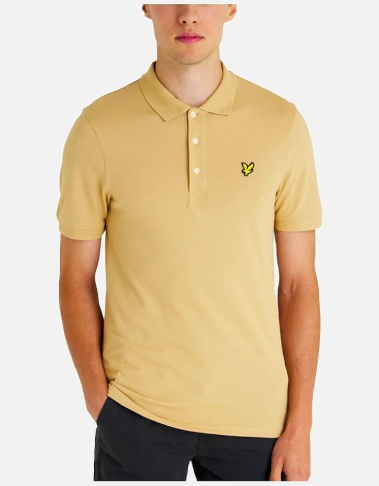Lyle & Scott Plain Short Sleeve Polo Cairngorms Khaki