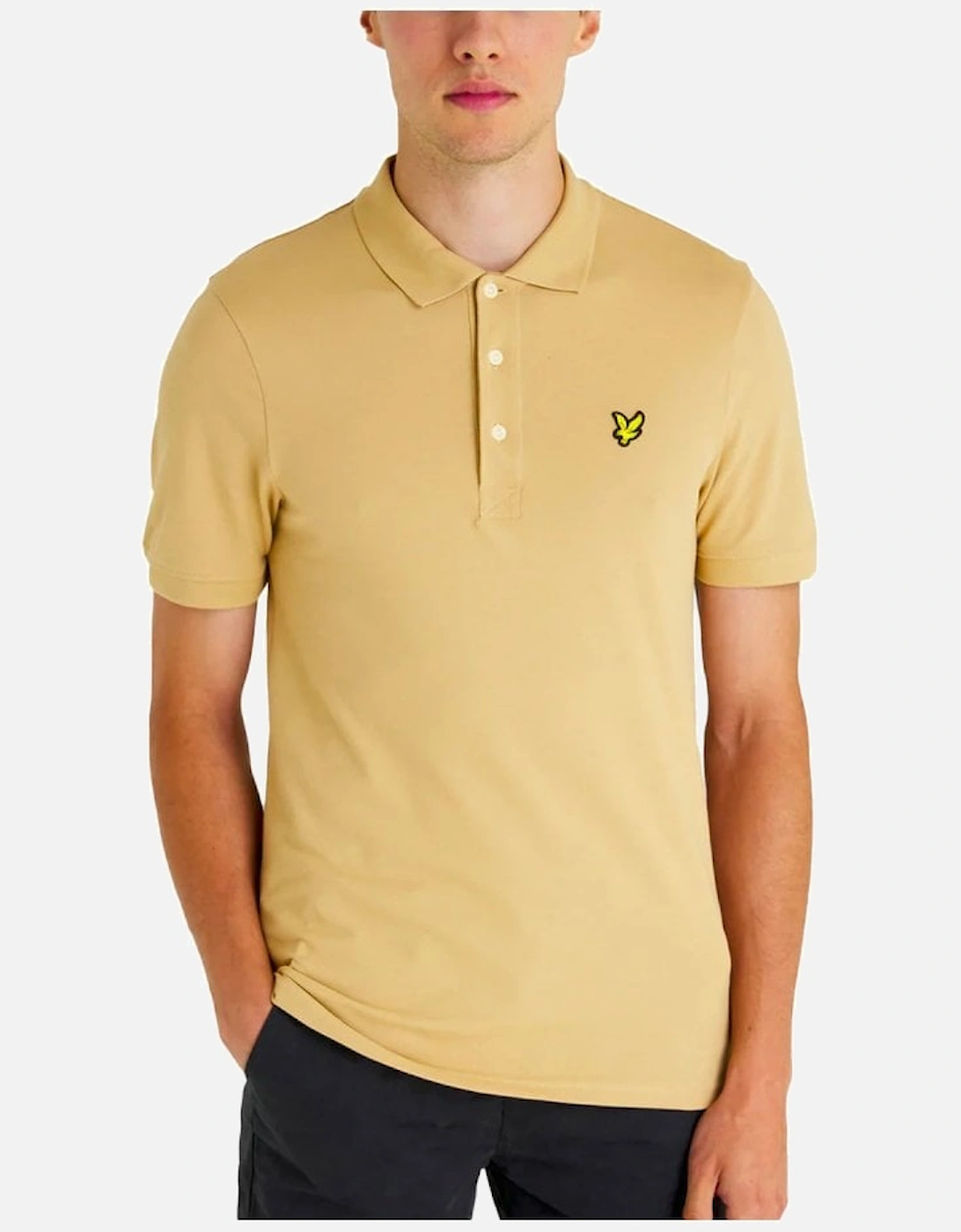 Lyle & Scott Plain Short Sleeve Polo Cairngorms Khaki