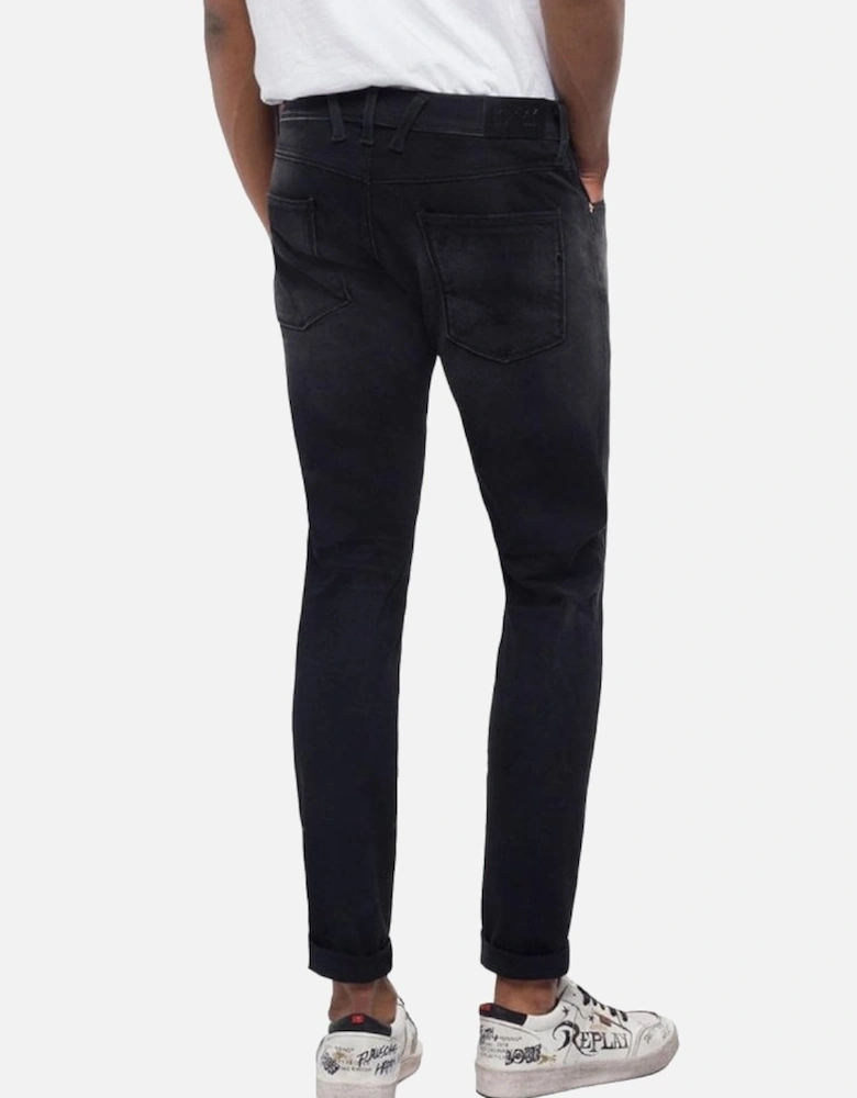 Hyperflex+ Slim Fit Anbass Premium Denim Jean - Black