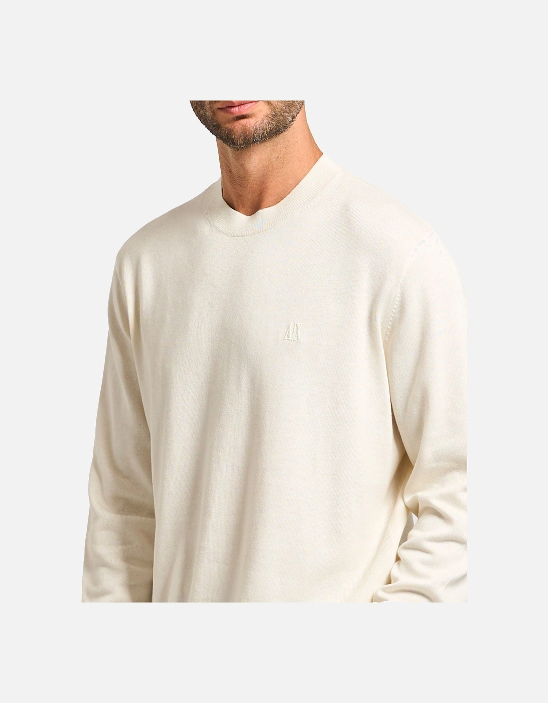 Crew Neck Pullover Off White