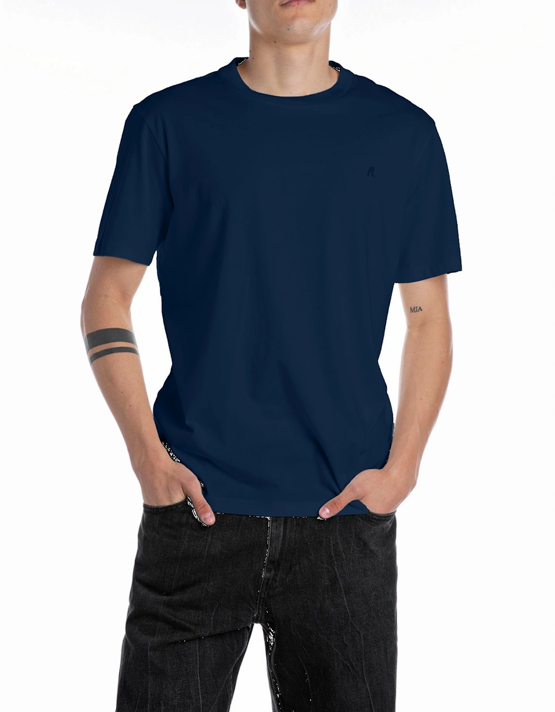 R Logo T Shirt Navy, 2 of 1