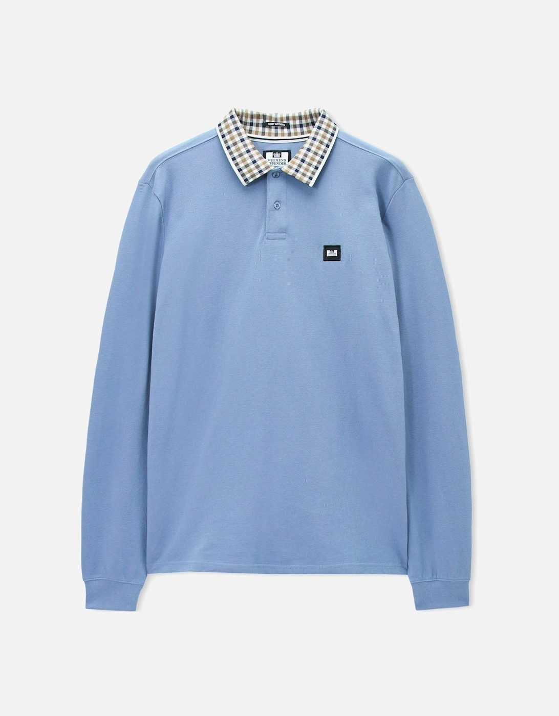 Lindley L/S polo with Jacquard collar Blue Shadow, 5 of 4