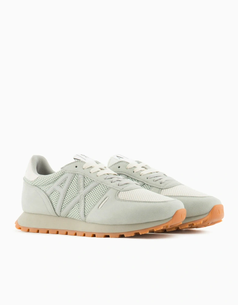 Mens Mesh Sneaker Gray+off White