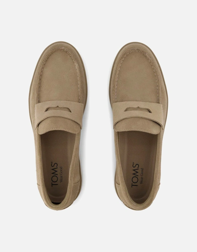 Navi Trvl Lite Havana Dune Dark Grey Suede Loafer