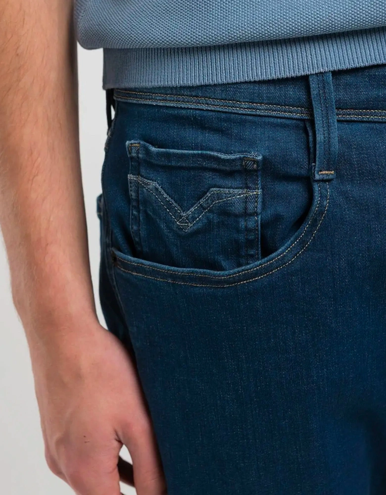 Hyperflex Deep Blue Stretch Anbass Slim Fit Jeans Dark Blue 007