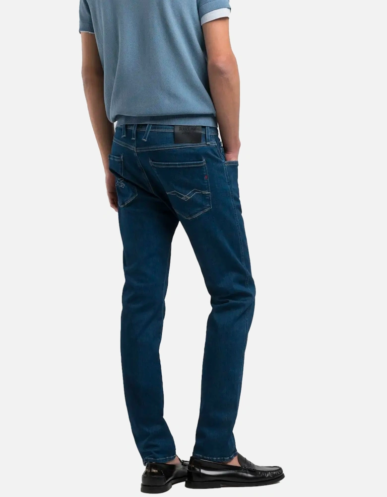 Hyperflex Deep Blue Stretch Anbass Slim Fit Jeans Dark Blue 007