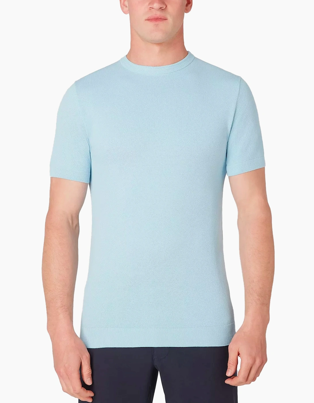 Remus Uomo Men's Remus Uomo Short Sleeve T-Shirt Light Blue