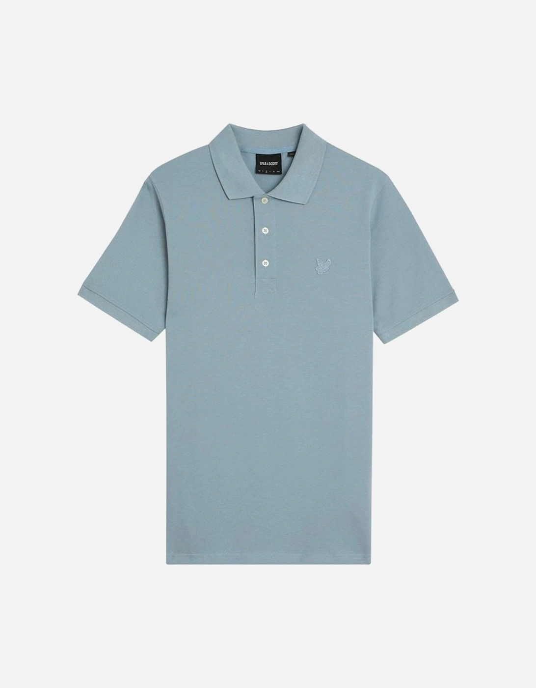 Lyle & Scott Superfine Polo Shirt Tonal Blue Ash, 6 of 5