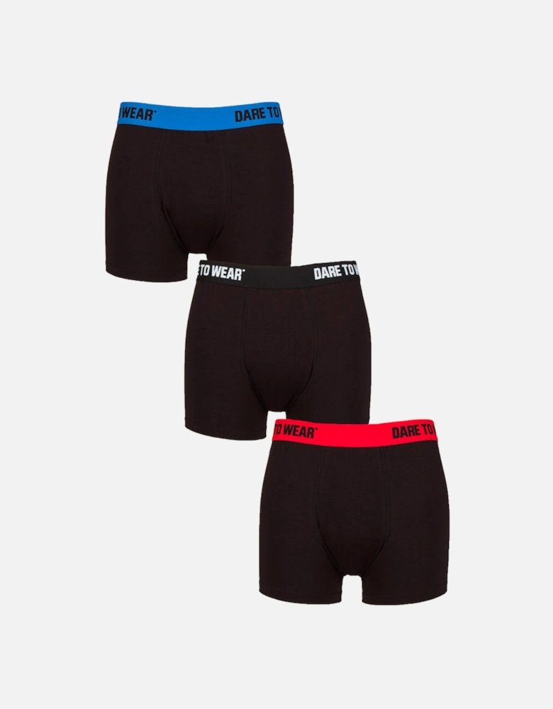 Bamboo 3 Pack Black/Red/Blue Boxer