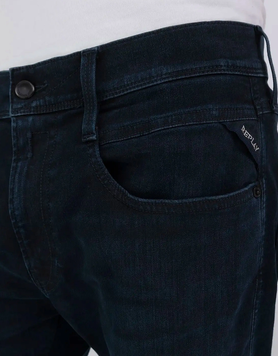 Hyperflex Eco Plus sustainable denim Anbass Slim Fit jeans Dark Blue 007