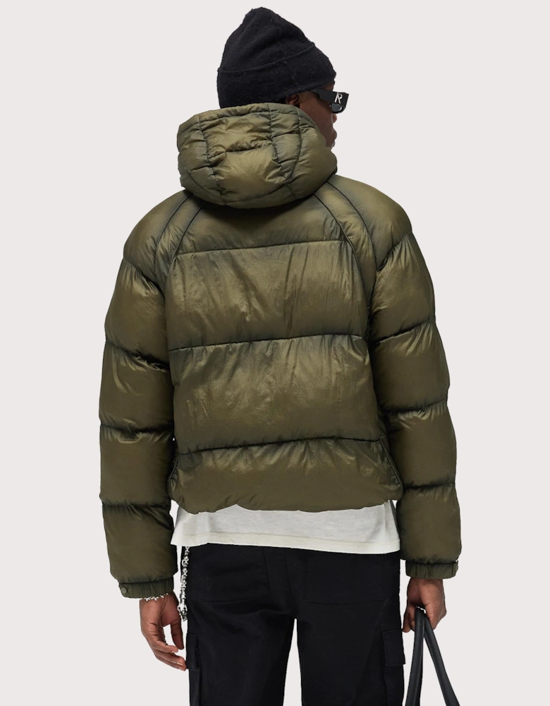 Translucent Hooded Puffer Coat