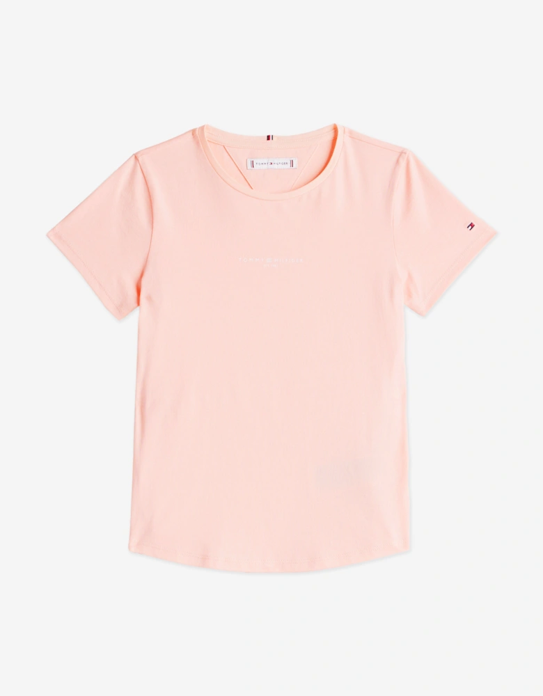 Girls T-Shirt and Shorts Set in Pink