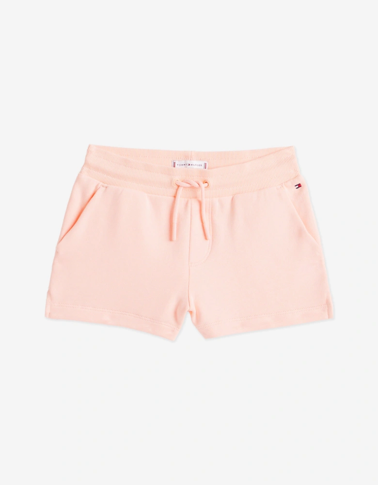 Girls T-Shirt and Shorts Set in Pink