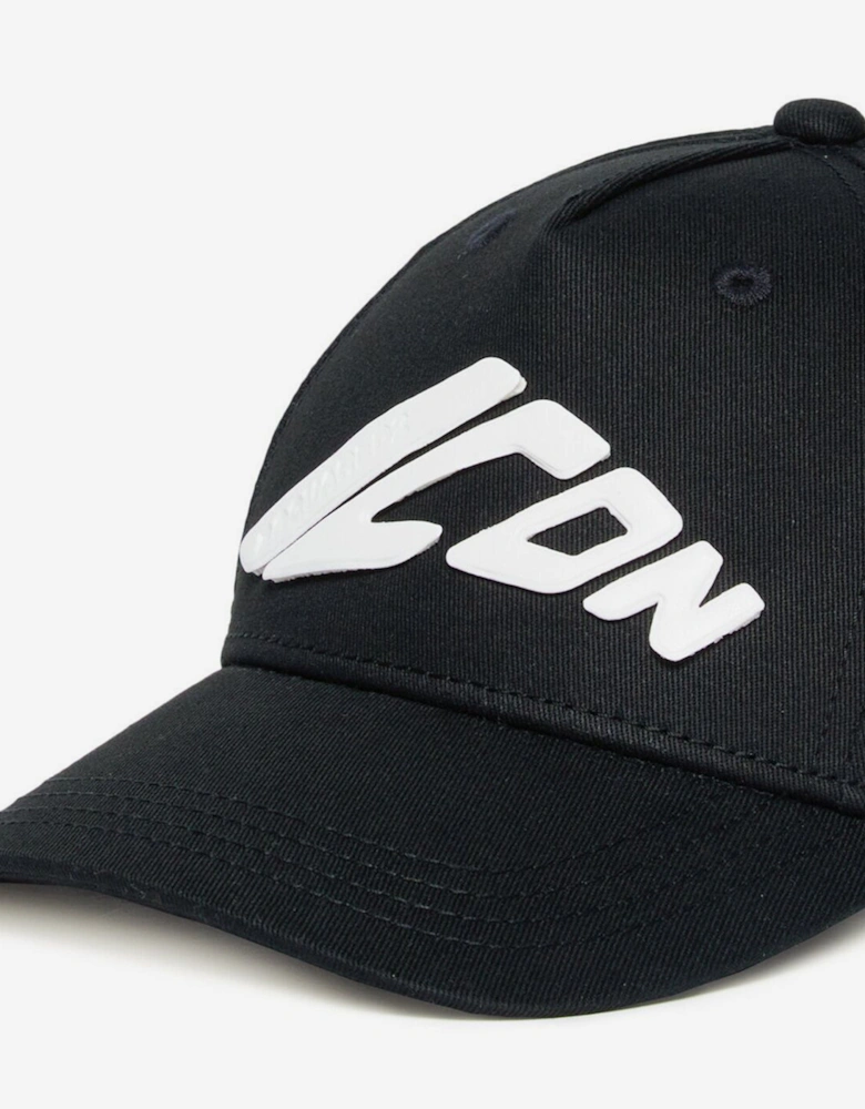 Kids Icon Logo Cap in Black