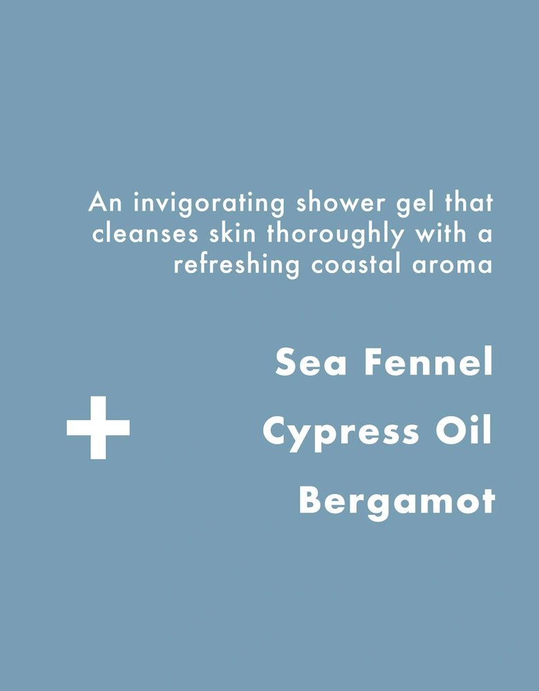 Sea Salt Shower Gel 200ml, Mens Shower Gel, Fathers Day Gift