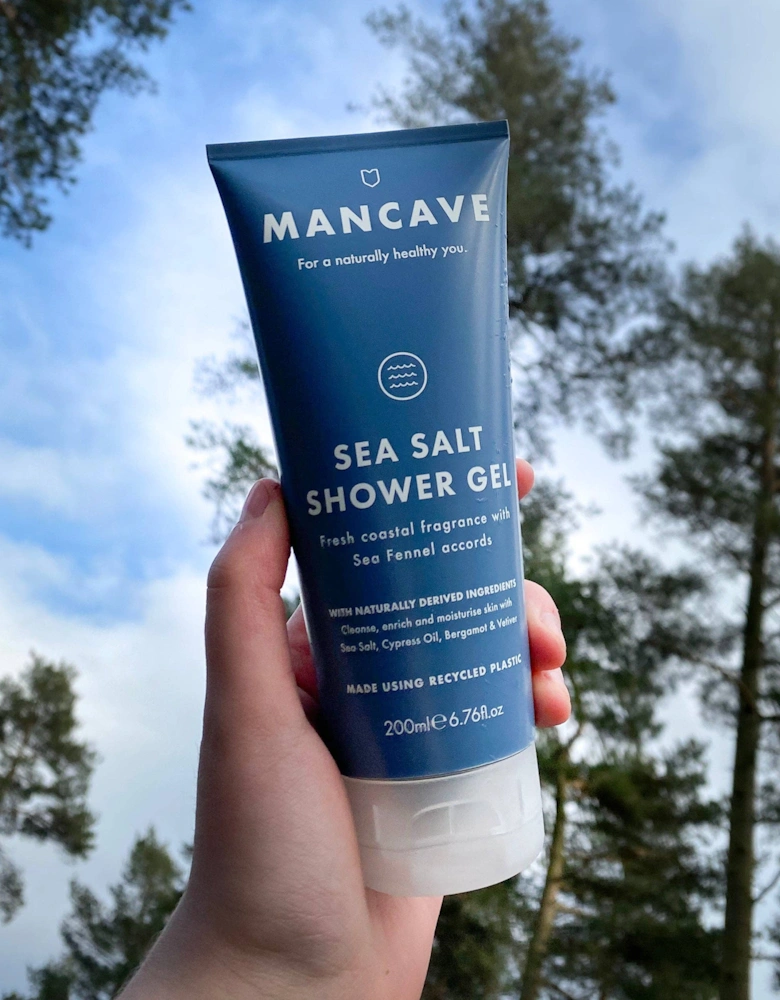 Sea Salt Shower Gel 200ml, Mens Shower Gel, Fathers Day Gift