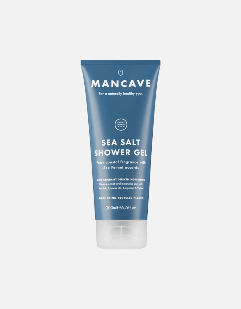 Sea Salt Shower Gel 200ml, Mens Shower Gel, Fathers Day Gift