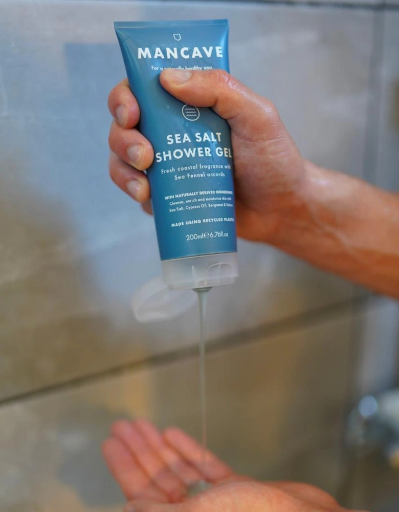 Sea Salt Shower Gel 200ml, Mens Shower Gel, Fathers Day Gift