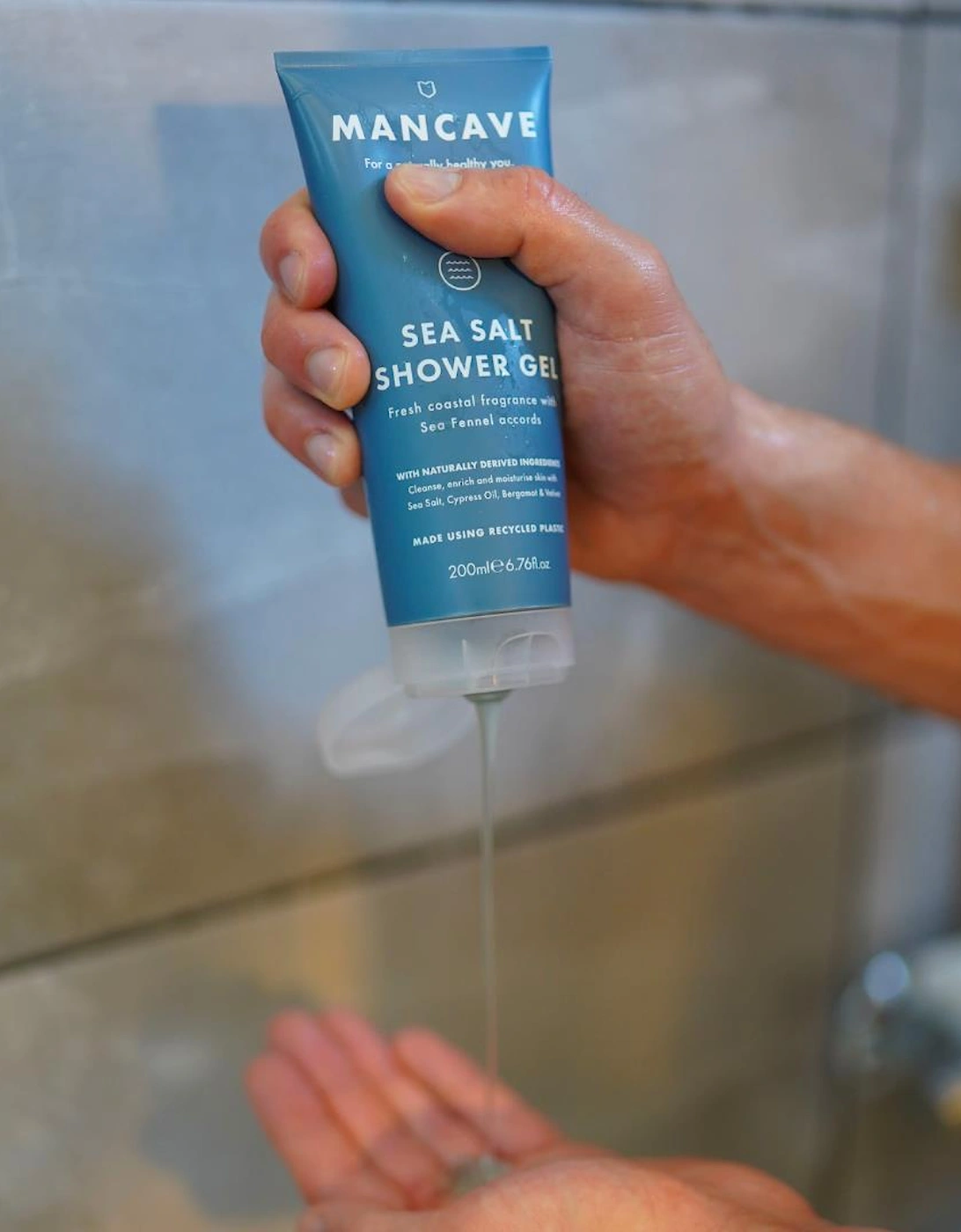 Sea Salt Shower Gel 200ml, Mens Shower Gel, Fathers Day Gift