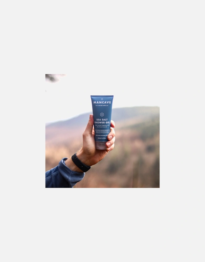 Sea Salt Shower Gel 200ml, Mens Shower Gel, Fathers Day Gift