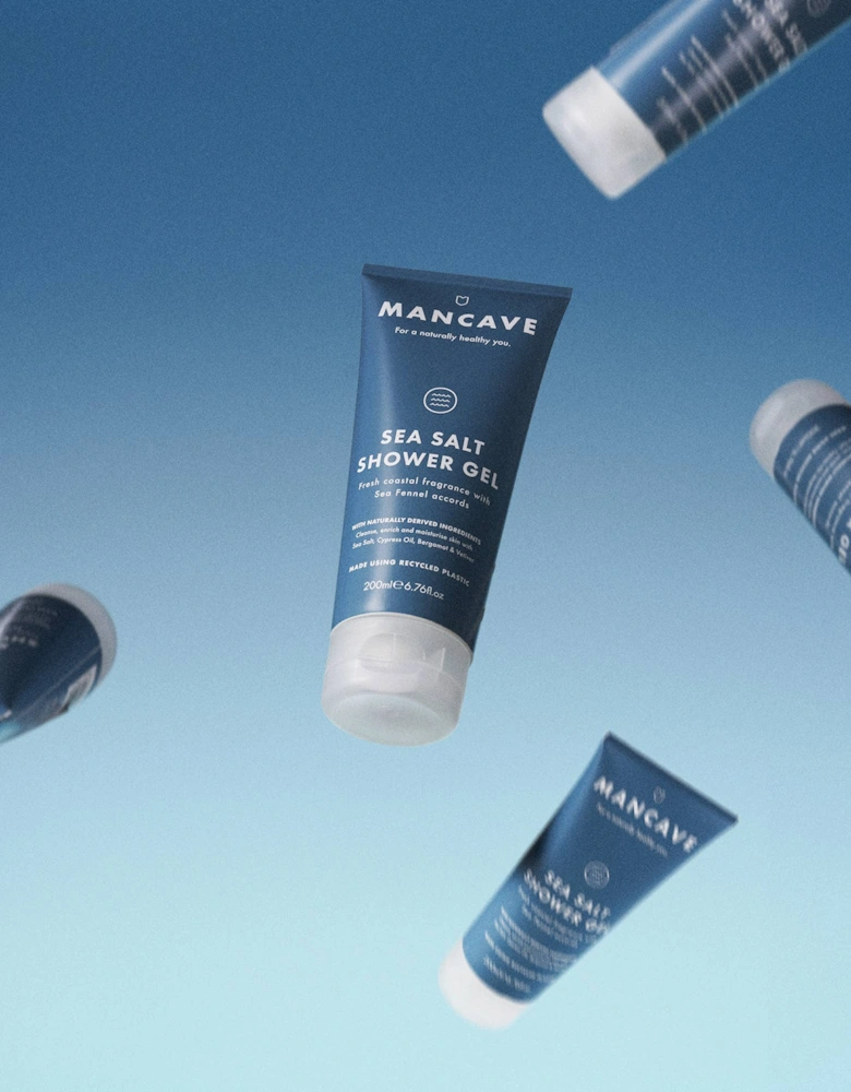 Mens Premium Fragrance Set, Sea Salt, Mens Gifts, Blackspice Body Scrub 500ml, Mens Shower Gel, Blackspice Body Scrub 500ml, Mens Shower Gel, Christmas Gifts