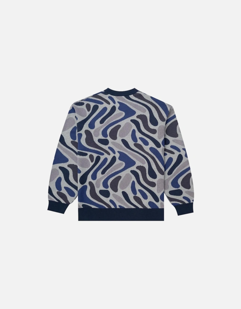 Blended Camo Knit Sweat - Midnight Camo