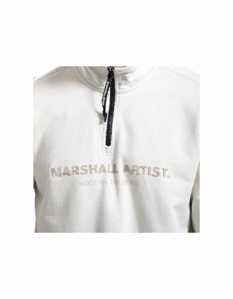 Microsphere 1/4 Zip Sweat - Ecru