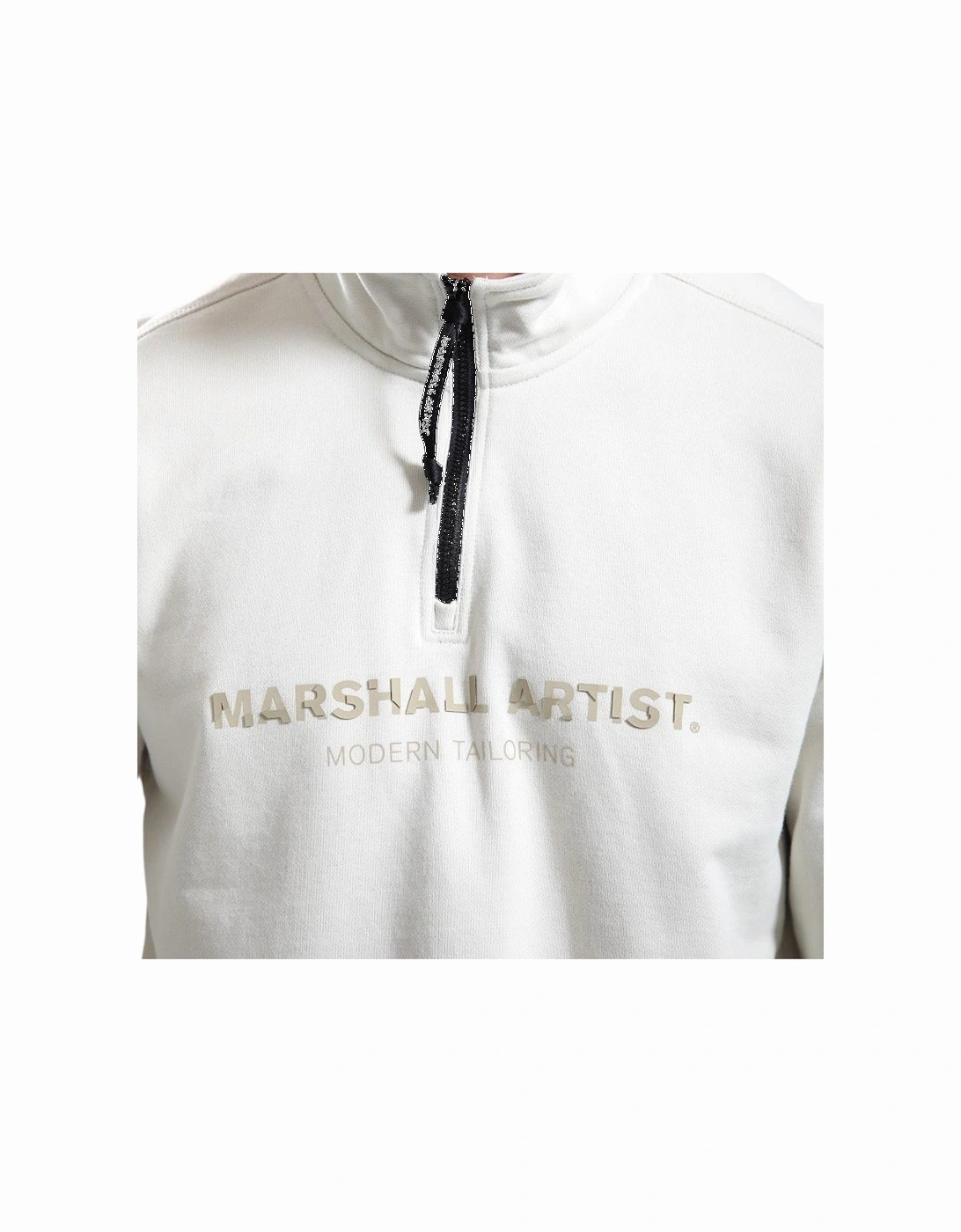 Microsphere 1/4 Zip Sweat - Ecru