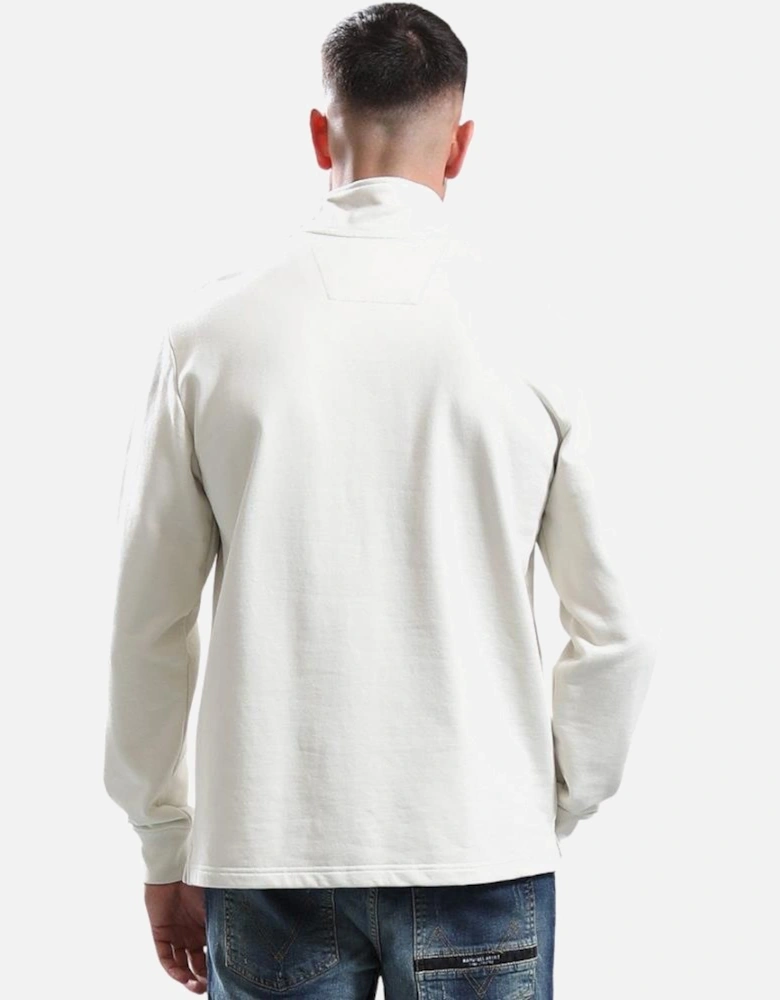 Microsphere 1/4 Zip Sweat - Ecru