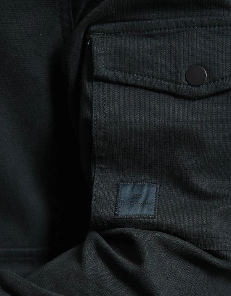 Mens Casual Shirt Jacket - Bottle Green