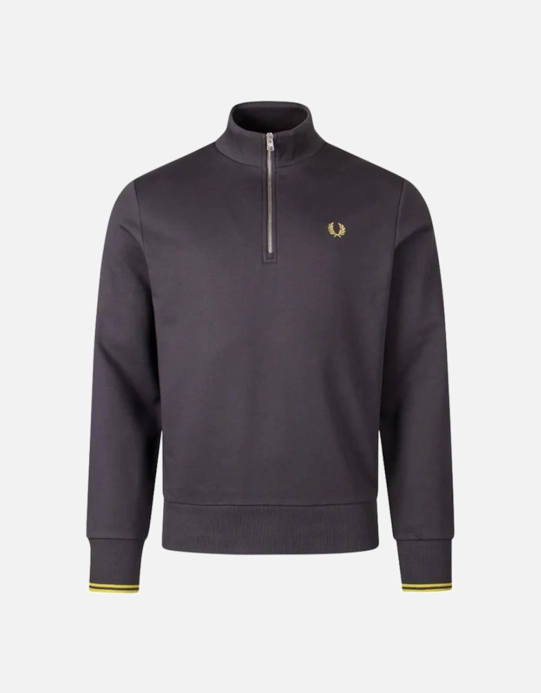 Half Zip Sweatshirt - Anchor Grey/Tennis Ball Yellow