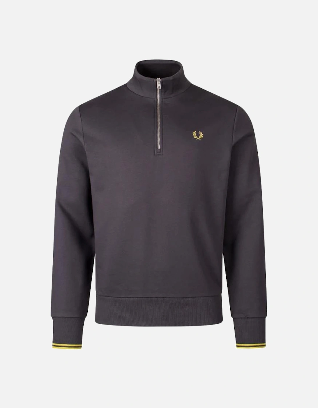 Half Zip Sweatshirt - Anchor Grey/Tennis Ball Yellow, 4 of 3