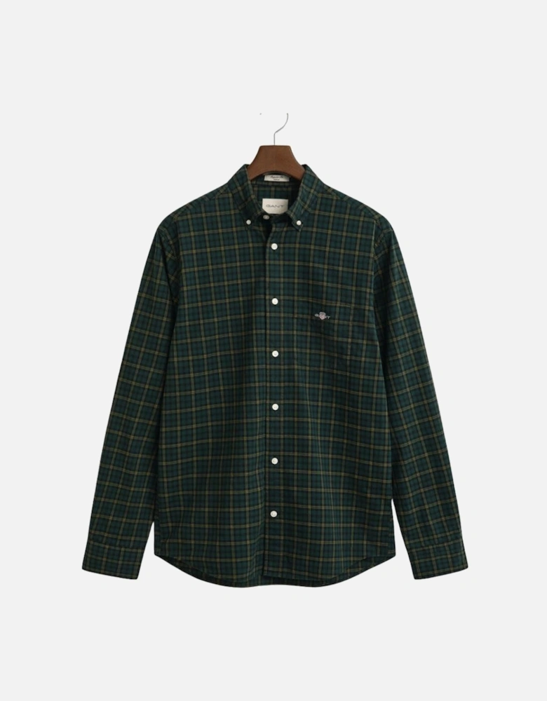 Reg Classic Poplin Check Shirt - Tartan Green