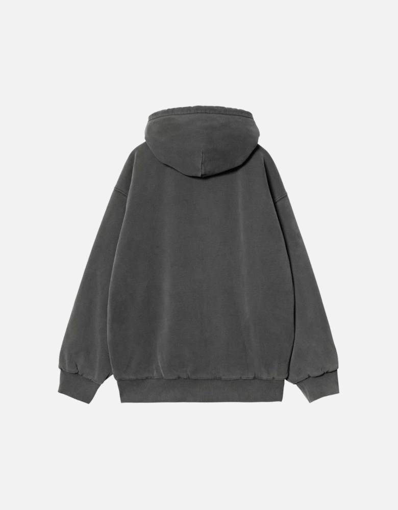 Hooded Vista Jacket Cotton Sweat - Black