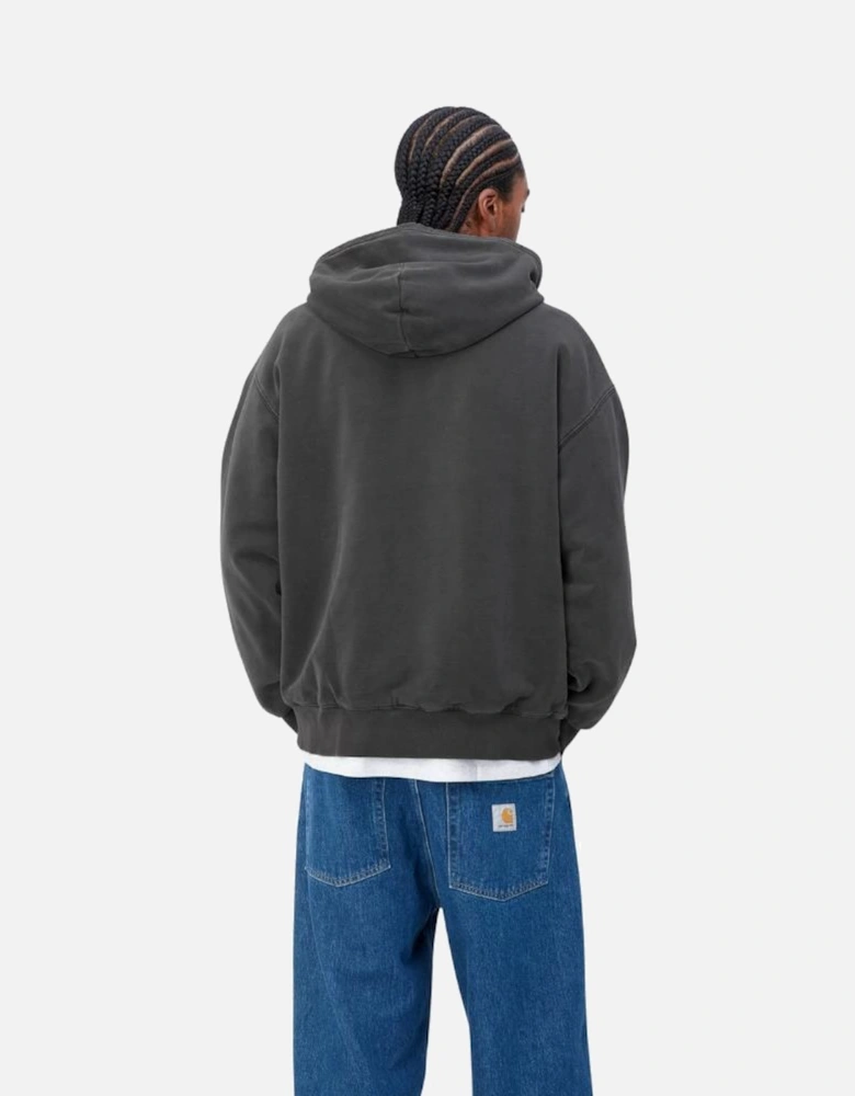 Hooded Vista Jacket Cotton Sweat - Black