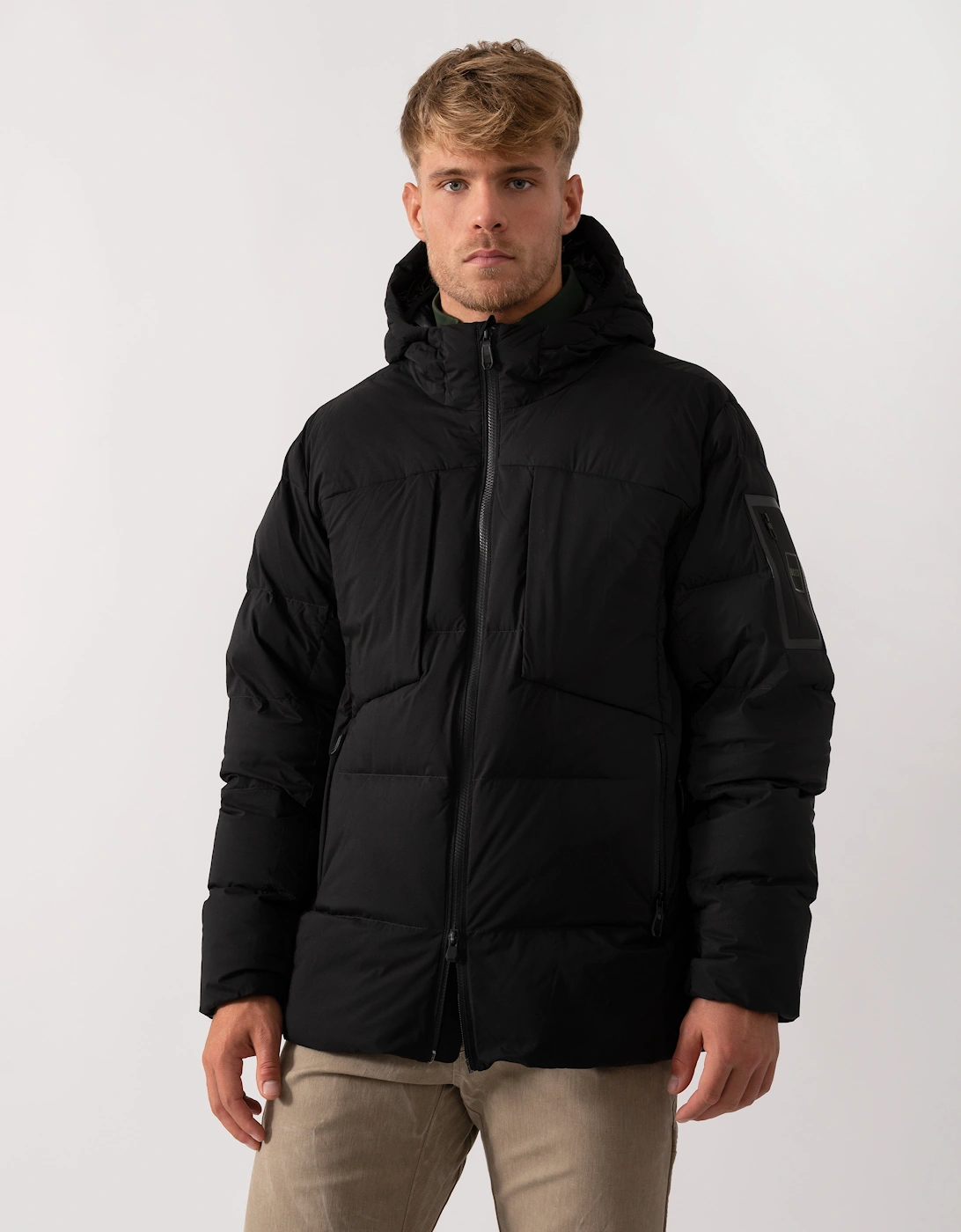 BOSS Green Riplite Mens Puffer Jacket - Black 001, 7 of 6