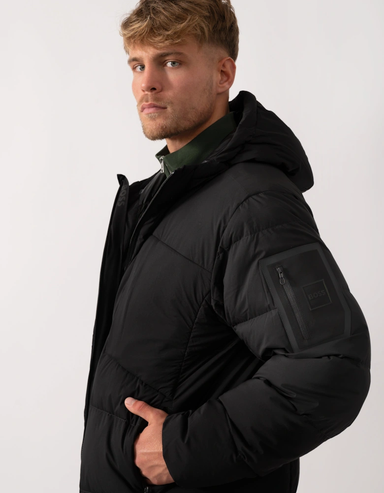 BOSS Green Riplite Mens Puffer Jacket - Black 001