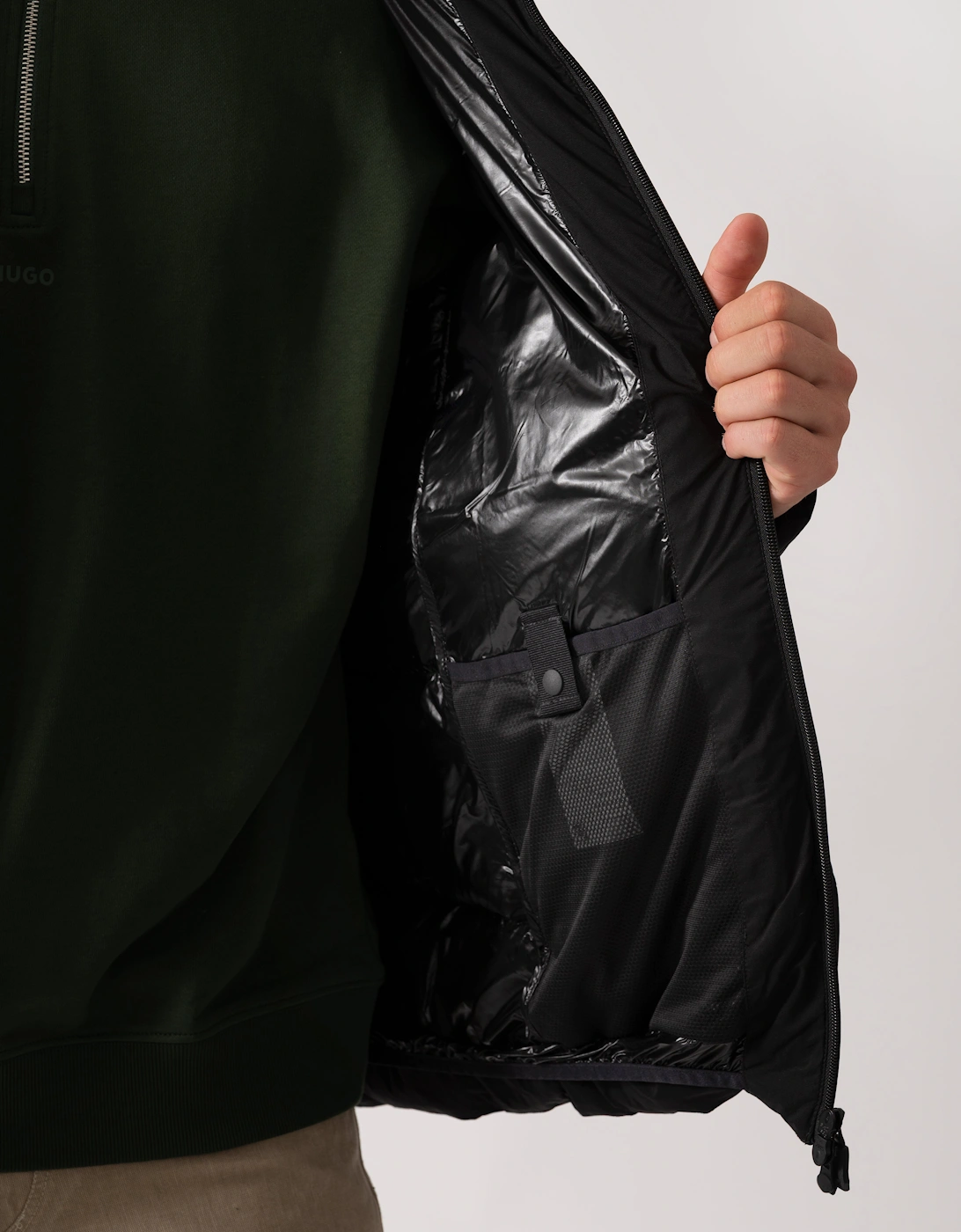 BOSS Green Riplite Mens Puffer Jacket - Black 001