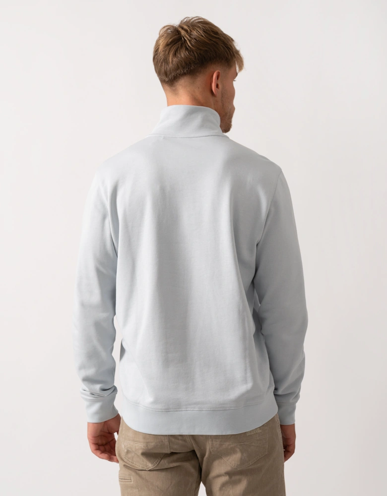 BOSS Orange Zetrust Mens 1/4 Zip Sweatshirt - Light/Pastel Grey 053