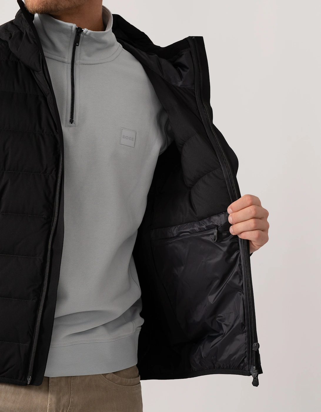 BOSS Green Riplite JT Mens Jacket - Black 001