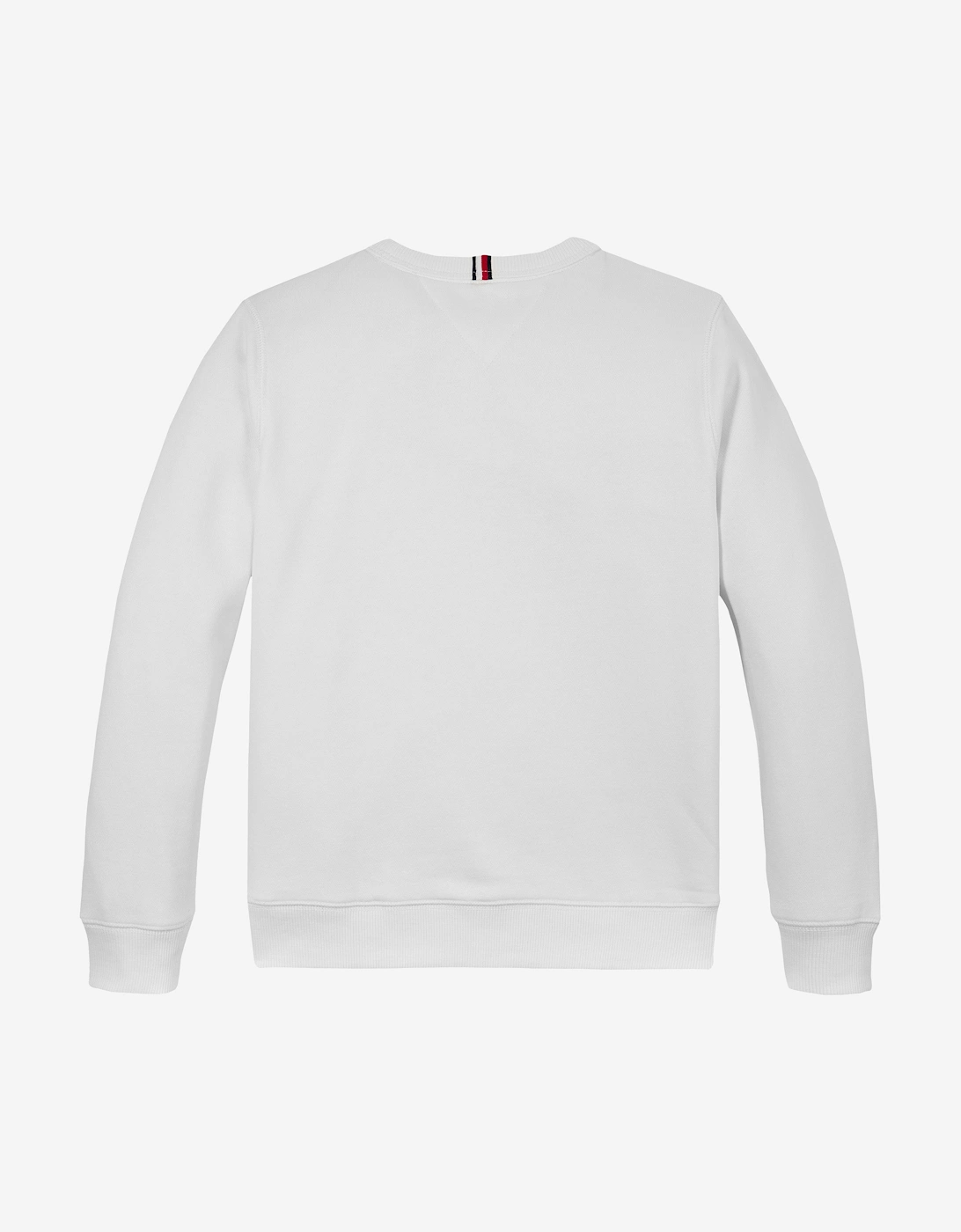 Boys Tommy Flag Sweatshirt in White