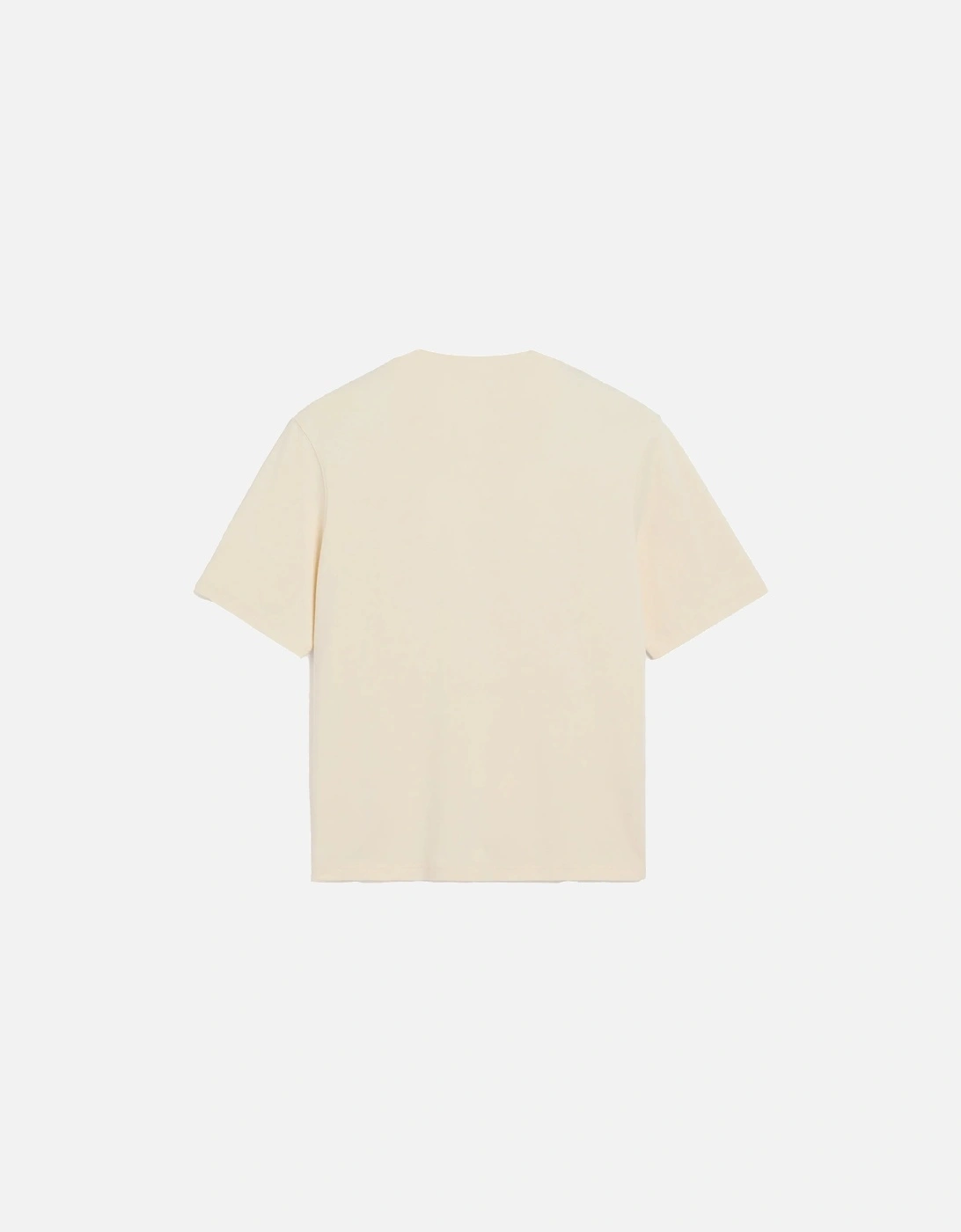 Ami De Coeur-Patch Cotton T-Shirt - White Cream