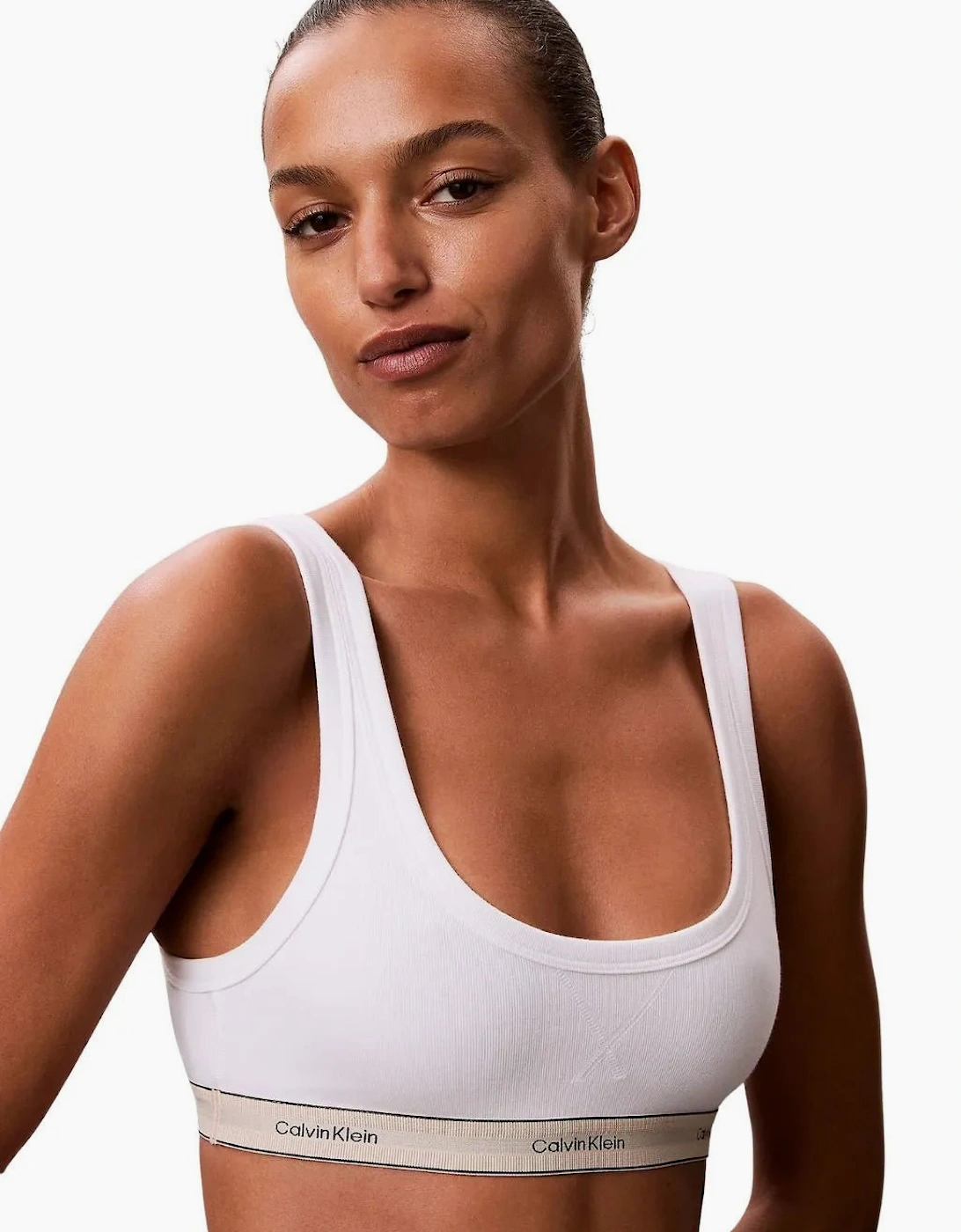 Calvin Klein Women's Heritage Cotton Unlined Bralette, White - Size: XS