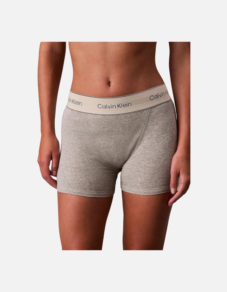 Women Heritage Cotton Boxer Brief, Grey Heather