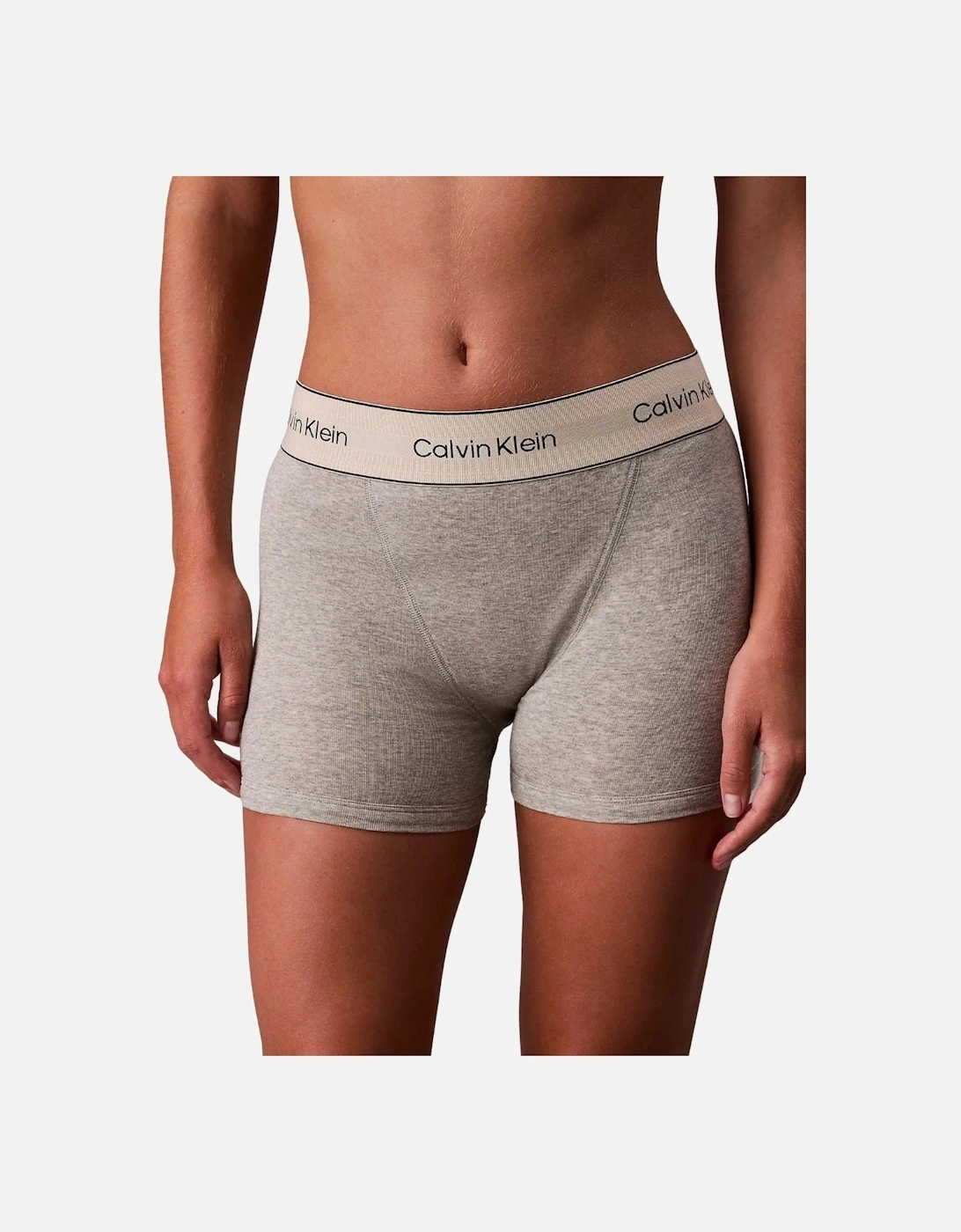 Women Heritage Cotton Boxer Brief, Grey Heather, 8 of 7