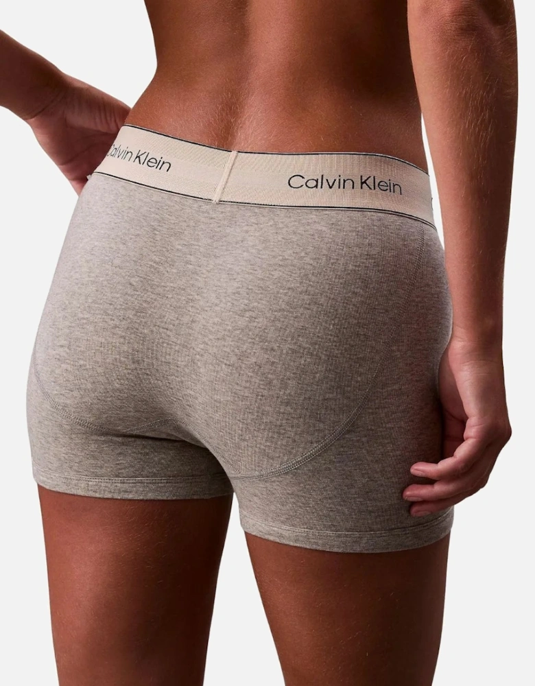 Women Heritage Cotton Boxer Brief, Grey Heather