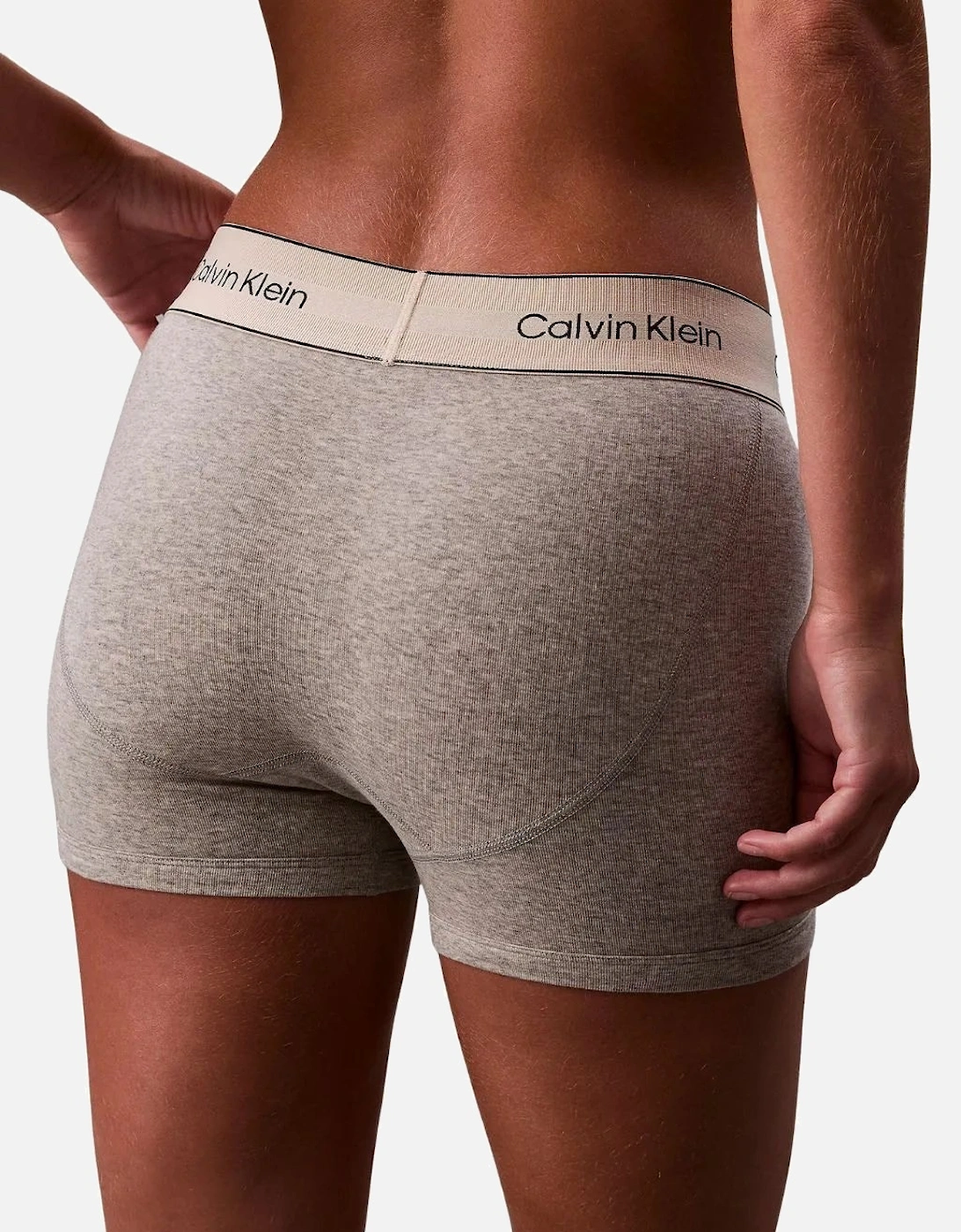 Women Heritage Cotton Boxer Brief, Grey Heather