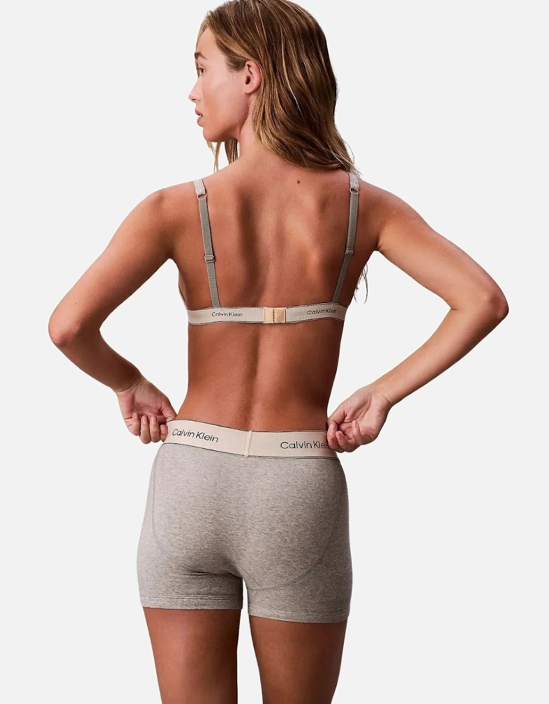 Women Heritage Cotton Boxer Brief, Grey Heather