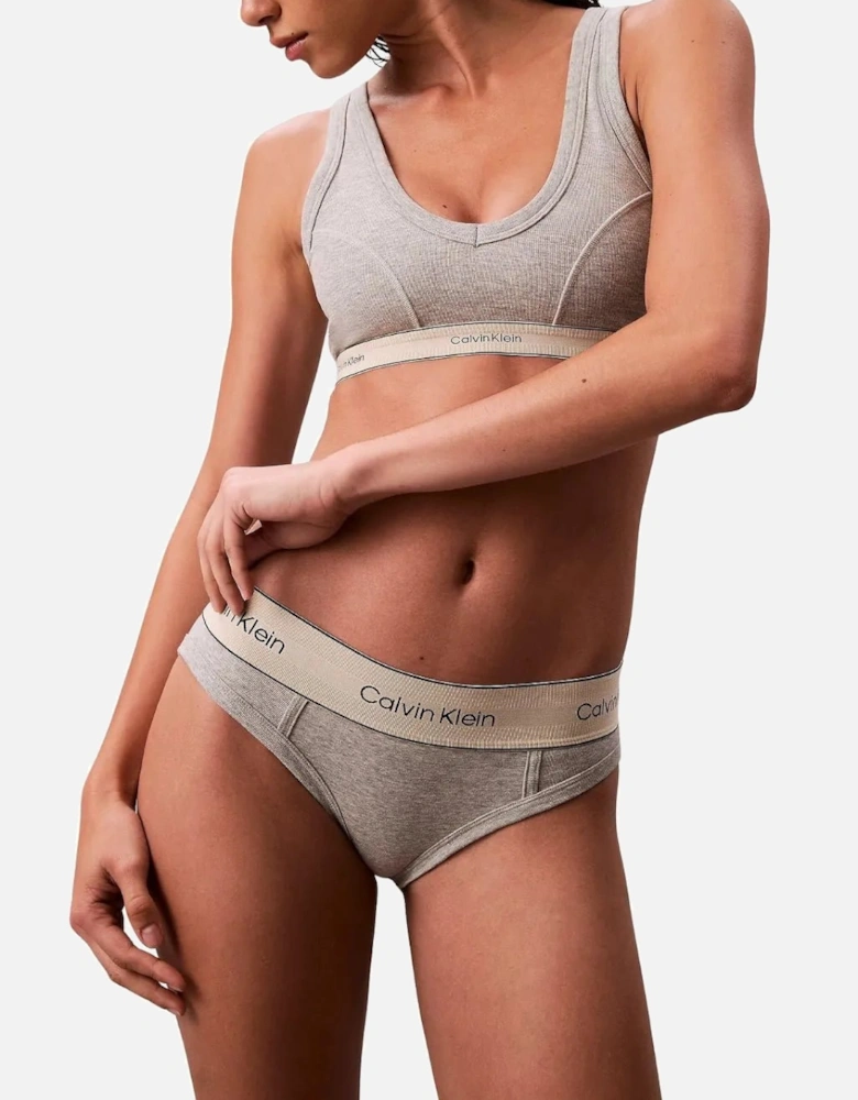 Heritage Cotton Bikini Brief, Grey Heather